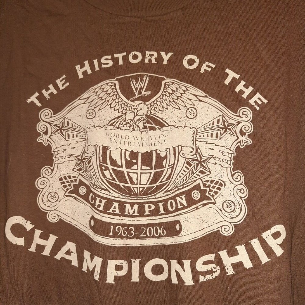 new WWE 1963-2006 The History Of The Championship T Shirt XXL Authentic Vintage - Picture 3 of 7